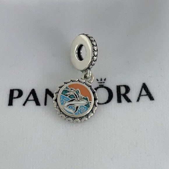 Pandora Maui whale Travel Dangle Charm Pendant - Picture 3 of 4